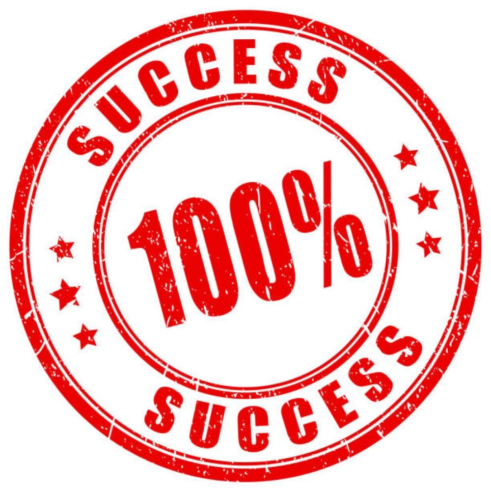Success guarantee vector imprint isolated on white background